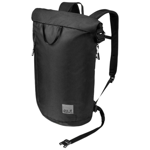 Plecak miejski Jack Wolfskin Helsinki Rolltop. Czarne plecaki męskie Jack Wolfskin, bez wzorów. Za 259.99 zł.