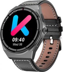 Smartwatch Kumi GT5 Max Czarno-brązowy (KU-GT5M/GY). Brązowe zegarki smartwatch Kumi. Za 195.63 zł.