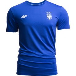 Koszulka funkcyjna męska Serbia Pyeongchang 2018 TSMF700 - kobalt. Bielizna termoaktywna męska marki 4f. W wyprzedaży za 79.99 zł.