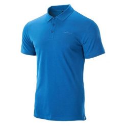 Koszulka polo męska Hi-Tec Romso - niebieska, Rozmiar M. Niebieskie koszulki polo męskie Hi-tec, m, bez wzorów, z bawełny, klasyczne, bez kołnierzyka, bez ramiączek. Za 54.99 zł.