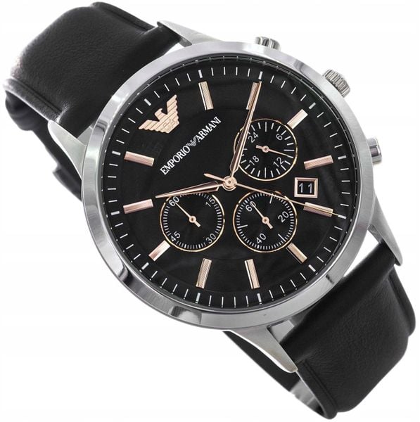 Zegarek Męski EMPORIO ARMANI Renato AR11431 + BOX. Zegarki męskie Emporio Armani. Za 444.53 zł.