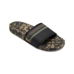 Sandały wsuwane dla Mężczyzn RIVI SLIDE Zielony. Zielone sandały męskie Quiksilver, z gumy, bez zapięcia. Za 179.00 zł.
