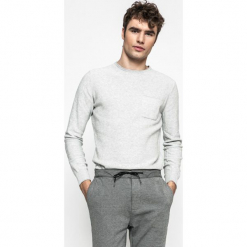 Medicine - Sweter Slow Future. Szare swetry męskie MEDICINE, z bawełny, z okrągłym kołnierzem, z krótkim rękawem. W wyprzedaży za 39.90 zł.