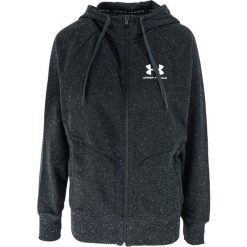 Bluza z kapturem męskie Under Armour Speckled Fleece Fz Hoodie. Czarne bluzy z kapturem męskie Under Armour, m, bez wzorów, z bawełny, z kapturem. Za 190.00 zł.