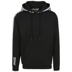 Bluza z kapturem Urban Classic coke tape. Czarne bluzy z kapturem męskie Urban Classics, m, bez wzorów, z kapturem. Za 274.00 zł.