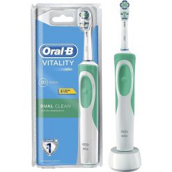 Szczoteczka elektryczna Braun do zębów Oral-B Vitality Dual Clean. Szare szczoteczki elektryczne BRAUN. Za 74.99 zł.
