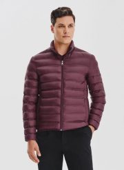 PAKO LORENTE - Fioletowa kurtka pikowana. Fioletowe kurtki męskie Pako Lorente, na jesień, bez wzorów, bez ramiączek, bez kaptura. Za 299.99 zł.