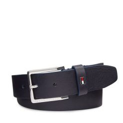 Pasek Męski Tommy Hilfiger. Niebieskie paski męskie Tommy Hilfiger, bez wzorów. Za 139.99 zł.