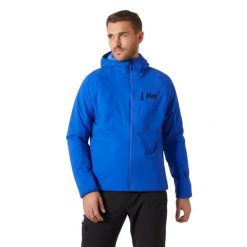 Kurtka turystyczna Helly Hansen Odin Stretch Insulat 2.0. Niebieskie kurtki męskie Helly Hansen, l, bez wzorów, eleganckie, bez ramiączek, bez kaptura. Za 1,122.00 zł.
