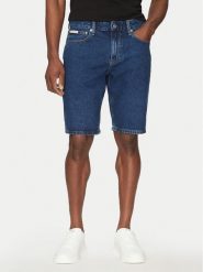 Calvin Klein Jeans Szorty jeansowe J30J327192 Granatowy Regular Fit. Niebieskie szorty męskie Calvin Klein Jeans, bez wzorów, z bawełny. Za 179.99 zł.