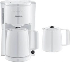 Ekspres przelewowy Severin Severin KA 9309 white Filter Coffee Maker with 2 Pots. Białe ekspresy przelewowe SEVERIN. Za 200.99 zł.