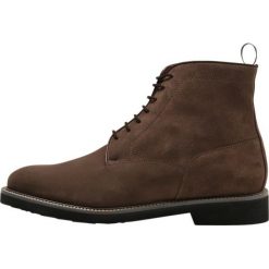 Moreschi Botki sznurowane taupe. Brązowe buty zimowe męskie Moreschi, z materiału, na sznurówki. W wyprzedaży za 1,064.50 zł.