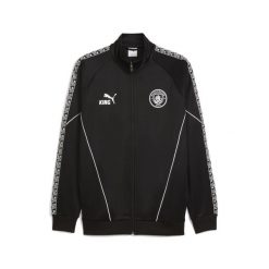 Męska kurtka Manchester City KING Anthem PUMA Black. Czarne kurtki treningowe męskie Puma, m, bez wzorów, bez kaptura, do biegania. Za 399.00 zł.