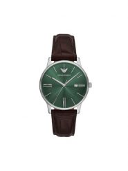 Emporio Armani Zegarek Minimalist AR11672 Brązowy. Brązowe, analogowe zegarki męskie Emporio Armani. Za 889.99 zł.