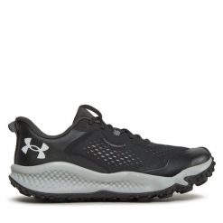 Trekkingi Under Armour. Czarne buty trekkingowe męskie Under Armour, bez wzorów, sportowe, bez obcasa, bez zapięcia. Za 188.99 zł.