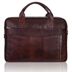 Torba męska skórzana Tizano TM02 czekolada. Torby męskie na ramię TIZANO, bez wzorów, z jeansu, biznesowe, na ramię. Za 390.99 zł.