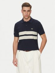 Lacoste Polo PH9760 Granatowy Classic Fit. Niebieskie koszulki polo męskie Lacoste, m, bez wzorów, z bawełny, bez kołnierzyka, bez ramiączek. Za 309.99 zł.