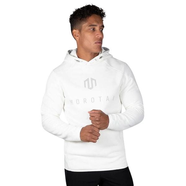 Bluza treningowa męska Morotai Neo. Białe bluzy bez kaptura męskie MOROTAI, m, bez wzorów, z bawełny, bez kaptura. W wyprzedaży za 163.00 zł.