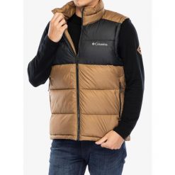 Kamizelka ocieplana męska Columbia Pike Lake II Vest. Brązowe kamizelki męskie Columbia, m, bez kaptura. Za 350.99 zł.