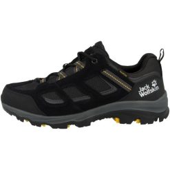 Buty trekkingowe męskie Jack Wolfskin Vojo 3 Texapore czarne. Czarne buty trekkingowe męskie Jack Wolfskin, bez wzorów, bez zapięcia. Za 595.75 zł.