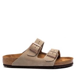 Klapki Birkenstock. Szare klapki i japonki męskie Birkenstock, bez wzorów. Za 469.99 zł.