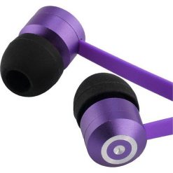 Słuchawki KitSound Ribbons fioletowe (KW KSRIB3PU). Fioletowe słuchawki douszne marki KitSound. Za 39.49 zł.