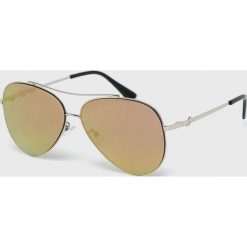 Guess Jeans - Okulary GF0301. Brązowe okulary przeciwsłoneczne męskie Guess Jeans, z jeansu. Za 499.90 zł.