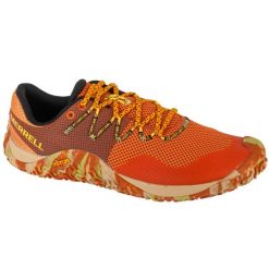 Buty do biegania męskie, Trail Glove 7. Brązowe buty do biegania męskie Merrell, bez wzorów, z gumy, bez zapięcia, do biegania. Za 607.00 zł.