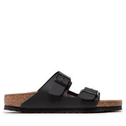 Klapki Birkenstock. Czarne klapki i japonki męskie Birkenstock, bez wzorów. Za 309.99 zł.
