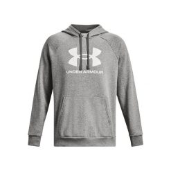 Bluza z kapturem Under Armour Rival Fleece Logo. Białe bluzy z kapturem męskie Under Armour, m, bez wzorów, z kapturem. Za 294.50 zł.