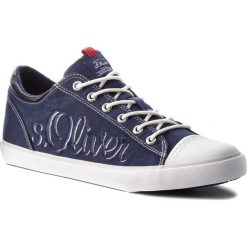 Trampki S.OLIVER - 5-13619-20 Navy 805. Niebieskie trampki męskie S.Oliver, z gumy, klasyczne. W wyprzedaży za 139.00 zł.