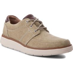 Półbuty CLARKS - Un Abode Form 261325997 Sand Textile. Brązowe codzienne półbuty męskie Clarks, z materiału, klasyczne. W wyprzedaży za 219.00 zł.