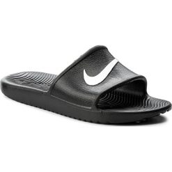 Klapki NIKE - Kawa Shower 832655 001 Black/White. Czarne klapki i japonki męskie Nike, bez wzorów, z tworzywa sztucznego. Za 89.00 zł.