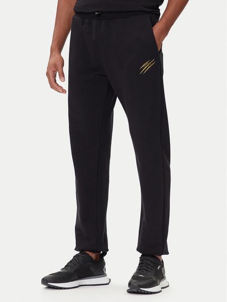 Plein Sport Spodnie dresowe PAEC MJT2607 STE003N Czarny Regular Fit. Czarne długie spodnie sportowe męskie Plein Sport, bez wzorów, z bawełny. Za 840.00 zł.