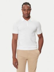 HUGO Polo San Peter-CV 50536672 Écru Regular Fit. Koszulki polo męskie Hugo, m, bez wzorów, z wiskozy, bez kołnierzyka, bez ramiączek. Za 469.99 zł.