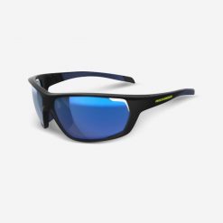 Okulary rowerowe Van Rysel Perf 100 Pack wymienne szkła kat. 0 i 3. Niebieskie okulary przeciwsłoneczne męskie ROCKRIDER, bez wzorów, sportowe, szklane. Za 79.99 zł.