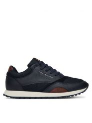 Tommy Hilfiger Sneakersy New Runner Eva Mix FM0FM05522 Granatowy. Niebieskie buty sportowe na co dzień męskie Tommy Hilfiger, m, bez wzorów, ze skóry, bez ramiączek, bez kaptura. Za 299.99 zł.