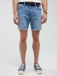 Szorty męskie jeansowe niebieskie Aden 255. Niebieskie szorty męskie Big Star, bez wzorów, z denimu, eleganckie. Za 199.99 zł.