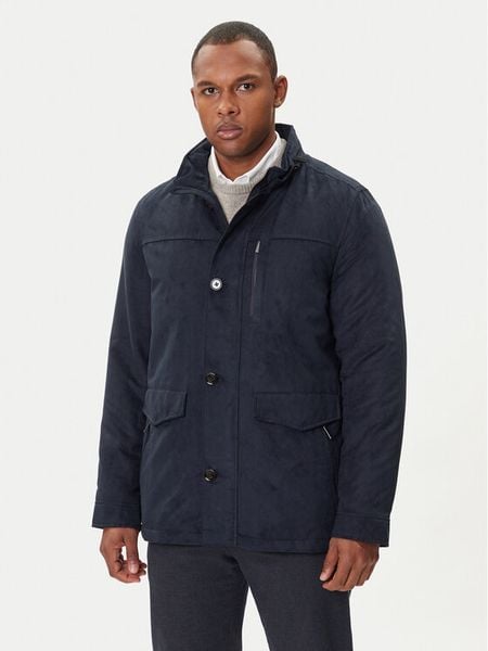 Bugatti Kurtka przejściowa 877400 81018 D Granatowy Regular Fit. Niebieskie kurtki męskie Bugatti, m, bez wzorów, z syntetyku, bez ramiączek, bez kaptura. Za 1,159.00 zł.