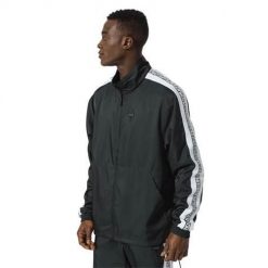 Bluza treningowa męska Nike Giannis M NK Track Jacket. Czarne bluzy rozpinane męskie Nike, m, bez wzorów, sportowe, bez ramiączek, bez kaptura. Za 505.00 zł.