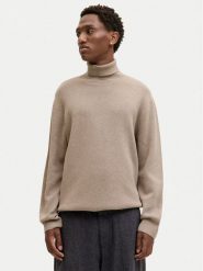 Jack & Jones Golf Milano 12285093 Beżowy Relaxed Fit. Brązowe kardigany męskie Jack & Jones, l, bez wzorów, z bawełny, bez ramiączek. Za 219.99 zł.