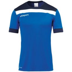 Polo Uhlsport Offense 23. Białe koszulki polo męskie Uhlsport, m, bez wzorów, z materiału, sportowe, bez kołnierzyka, bez ramiączek. W wyprzedaży za 109.00 zł.