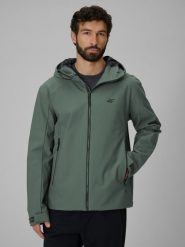 4F Kurtka przejściowa membrana 5000 męska - zielona L. Zielone kurtki męskie 4f, l, bez wzorów, ze skóry, bez ramiączek, bez kaptura. Za 299.99 zł.