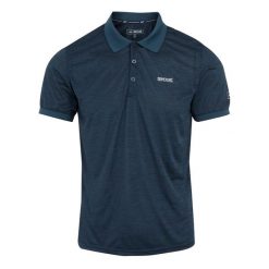Męska Koszulka Polo Remex II. Niebieskie koszulki polo męskie Regatta, m, bez wzorów, bez kołnierzyka, bez ramiączek. Za 82.99 zł.