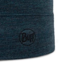Czapka z wełny merino midweight. Zielone czapki męskie Buff, bez wzorów, z wełny, sportowe. Za 140.99 zł.
