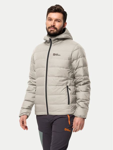 Jack Wolfskin Kurtka puchowa Ather Down 1207671 Szary Regular Fit. Szare kurtki outdoor męskie Jack Wolfskin, l, bez wzorów, z puchu, bez kaptura, outdoorowe. Za 649.99 zł.