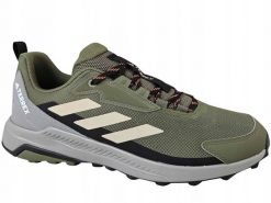 Buty turystyczne adidas TERREX Anylander - oliv strata/won beige/core blk. Brązowe buty trekkingowe męskie GRONELL, bez wzorów, bez zapięcia, adidas terrex. Za 345.91 zł.