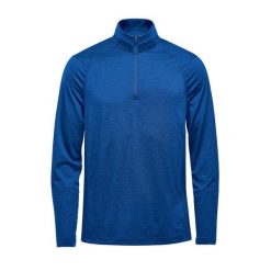 Bluza Męska Milano Quarter Zip. Niebieskie bluzy nierozpinane męskie STORMTECH, m, bez wzorów, sportowe, bez ramiączek, bez kaptura. Za 227.99 zł.