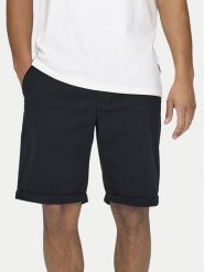 Only & Sons Szorty materiałowe Peter 22027905 Granatowy Regular Fit. Niebieskie szorty męskie Only & Sons, bez wzorów, z bawełny. Za 109.99 zł.