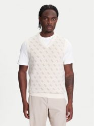Guess Sweter M5YR09 Z3OE2 Beżowy Regular Fit. Brązowe kardigany męskie Guess, m, z aplikacjami, z syntetyku, bez ramiączek. Za 279.99 zł.